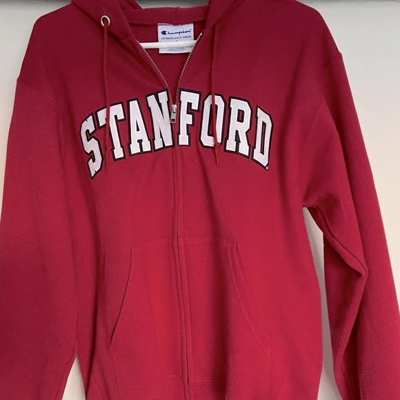 BRAND NEW CHAMPION RED STANDFORD HOODIE - Picture 1 of 3